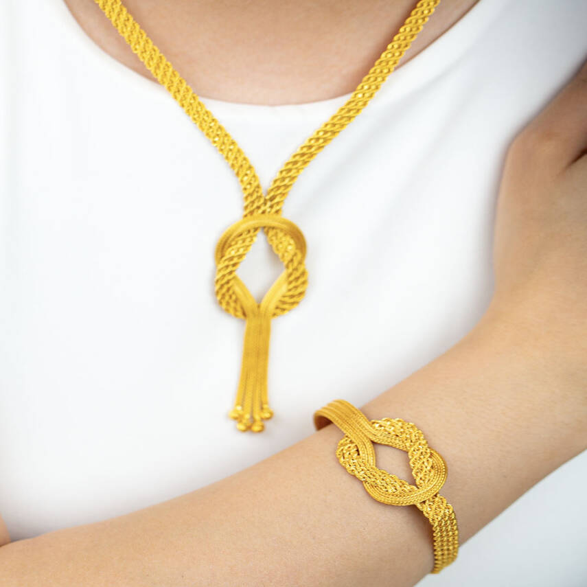 İtalyan Örgü Zincirli Set - 1