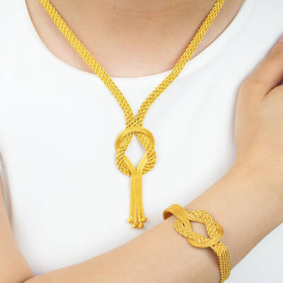 İtalyan Örgü Zincirli Set - 2