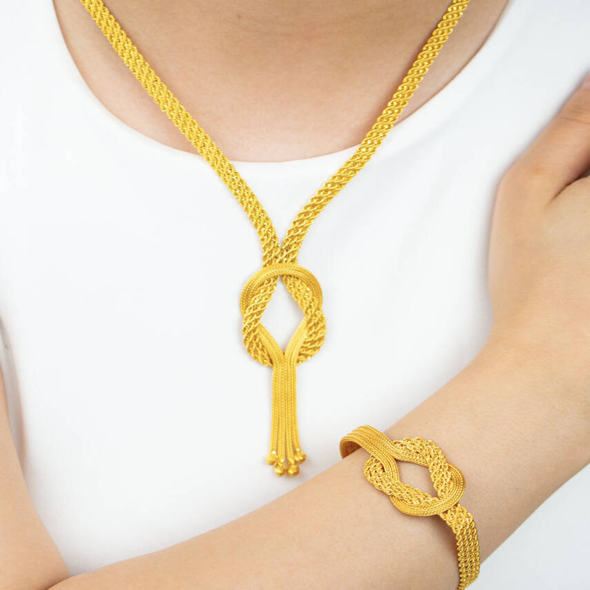 İtalyan Örgü Zincirli Set - 2