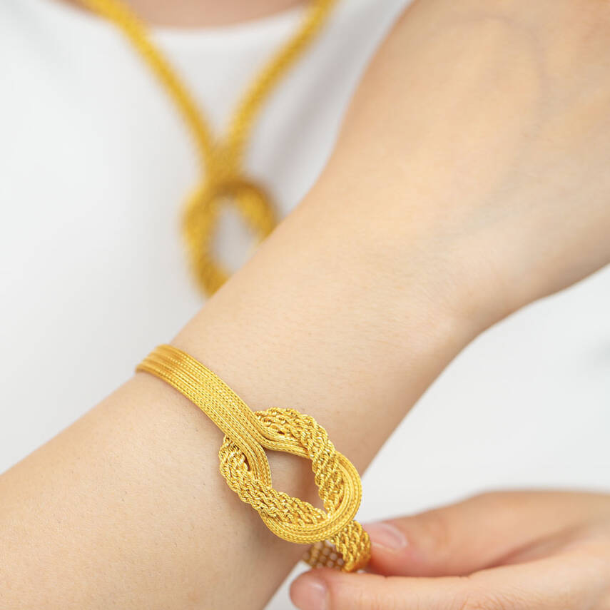 İtalyan Örgü Zincirli Set - 3