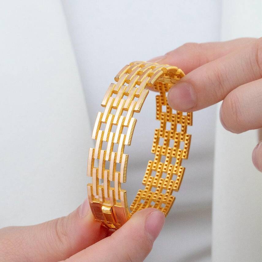 Şeritli Ajda Kelepçe ( Kalın ) - 2