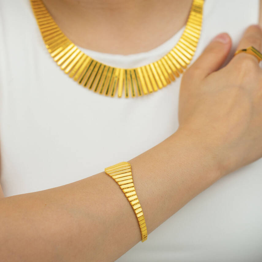 Şeritli Ajda Set - 2