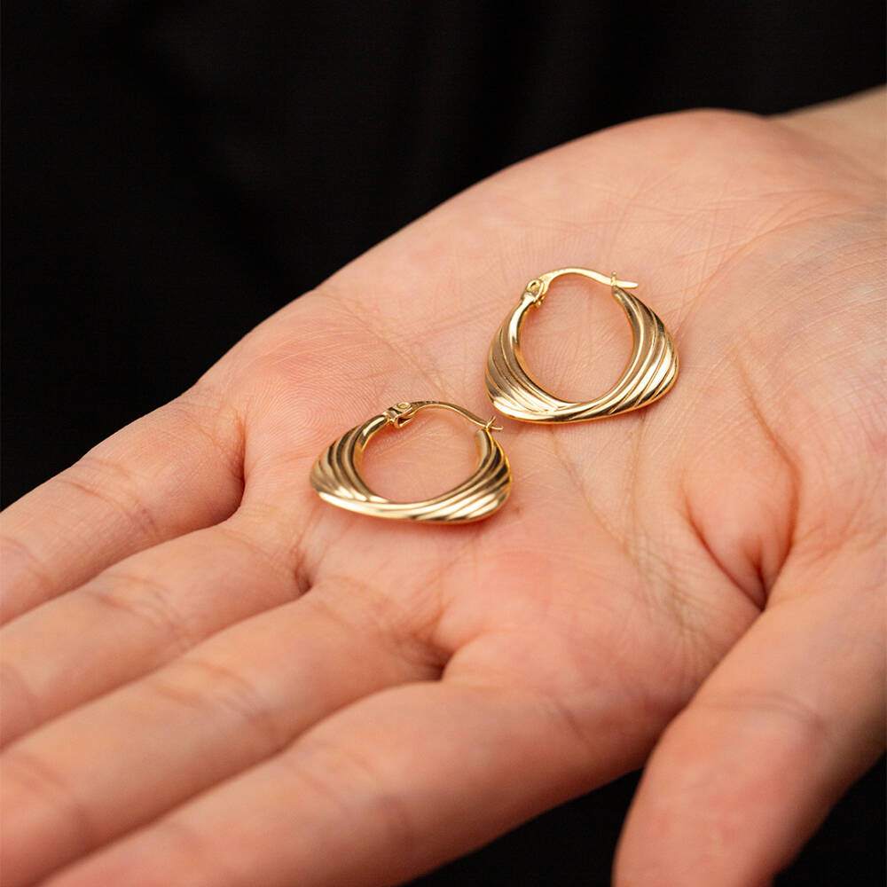 Oval Küpe