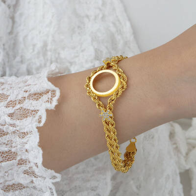 Taşlı Çeyrek Boy Bileklik - 