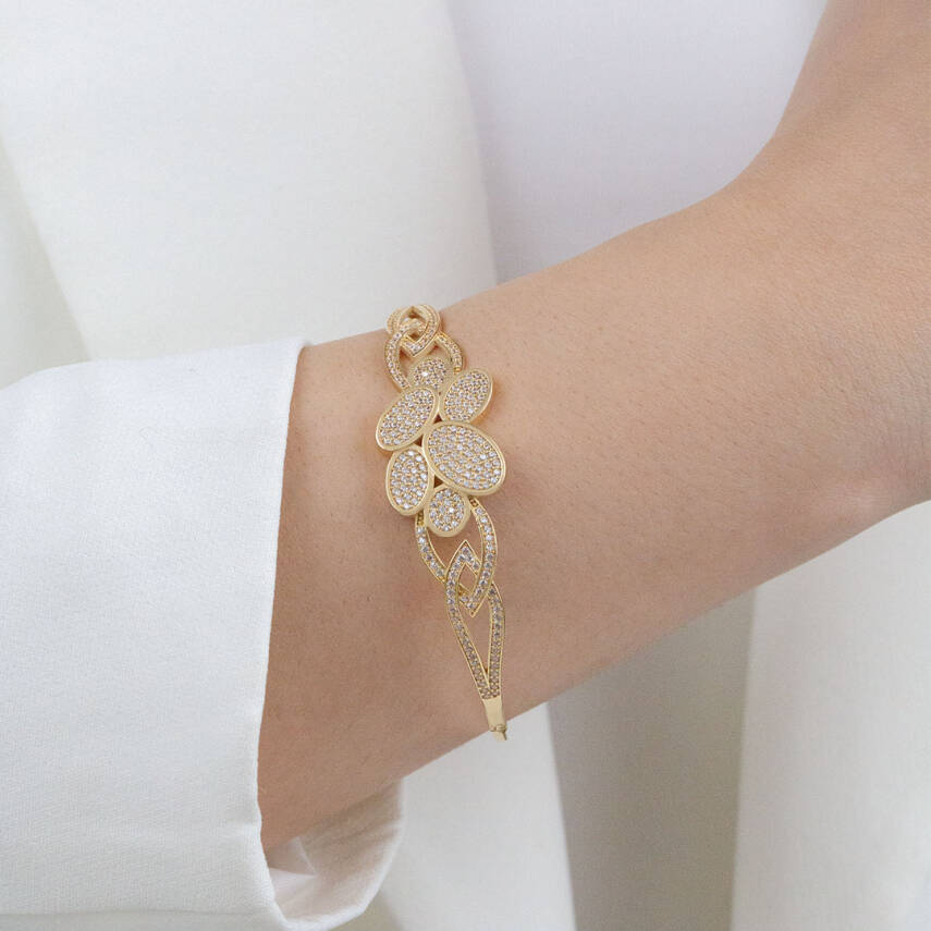 Taşlı Çicek Kelepçe - 1