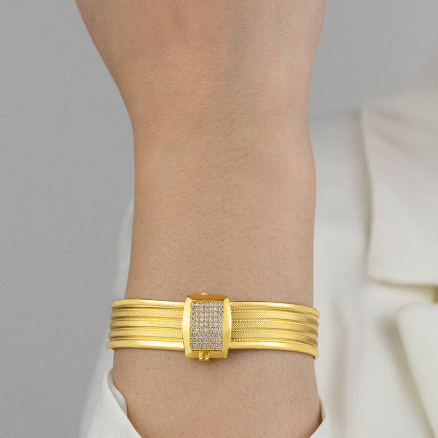 Taşlı Hasır Kelepçe - 2