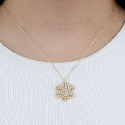 Taşlı Kartanesi Kolye - 