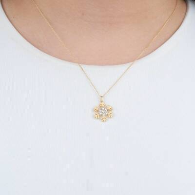 Taşlı Kartanesi Kolye - 