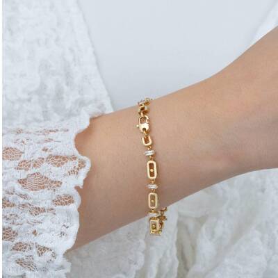 Taşlı Oval Bileklik - 2