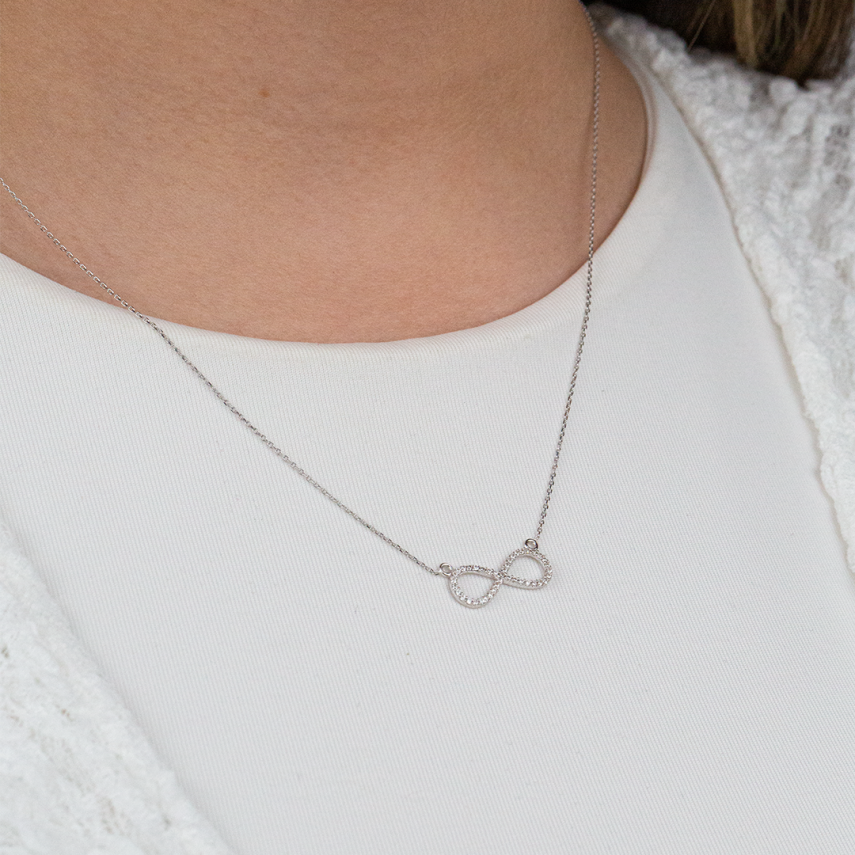 Taşlı Sonsuzluk Kolye - 2