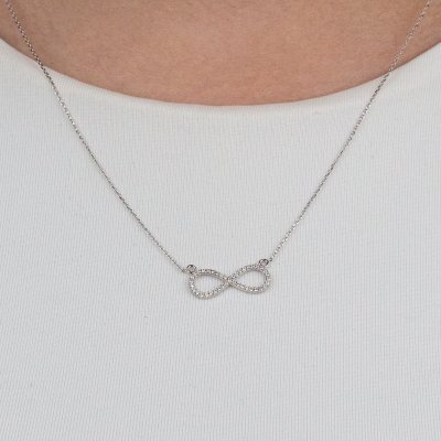 Taşlı Sonsuzluk Kolye - 3