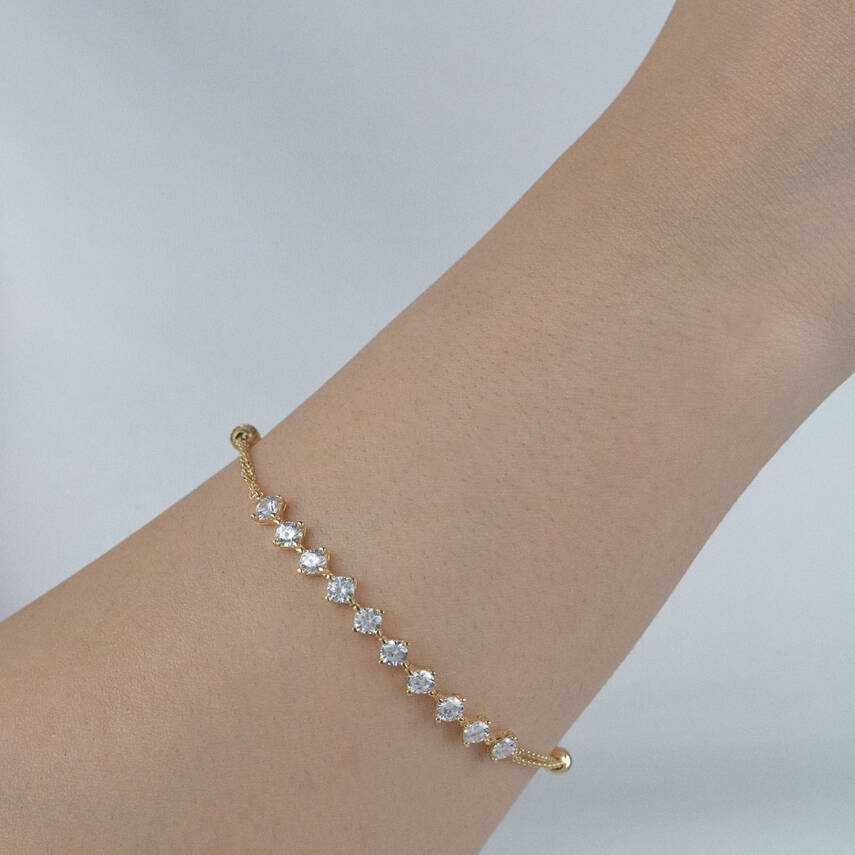 Taşlı Su Yolu Bileklik - 1