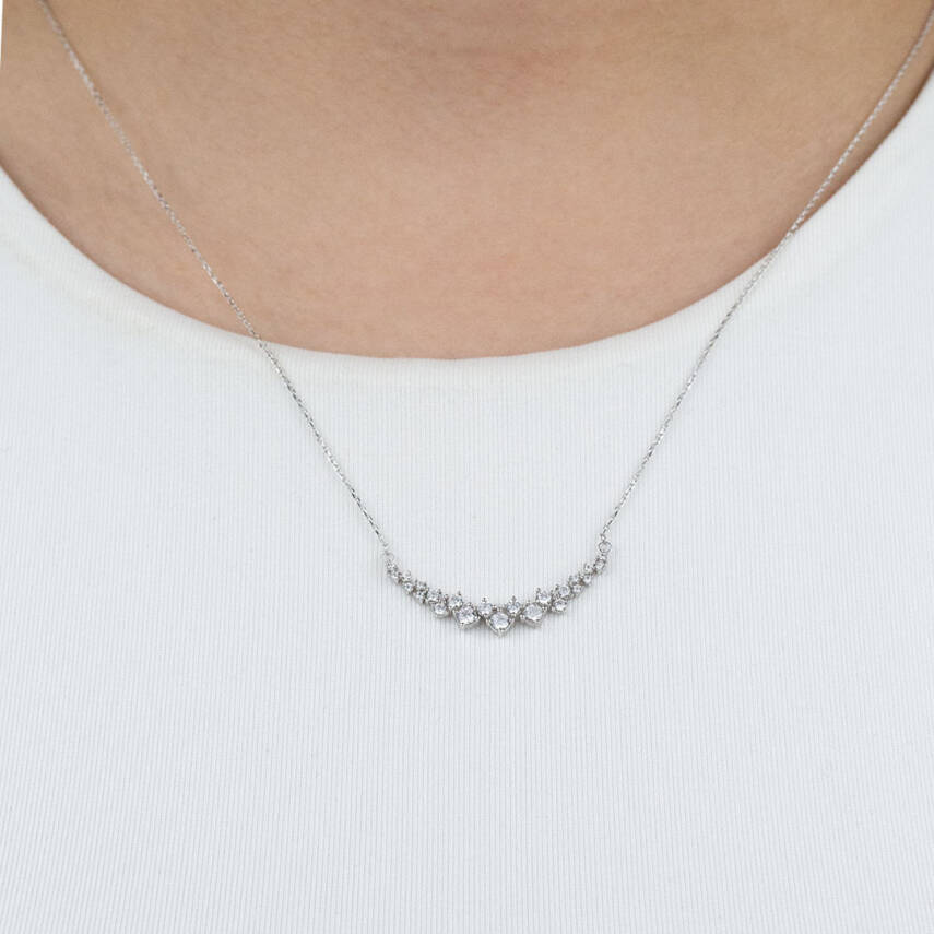 Taşlı Su Yolu Kolye - 1