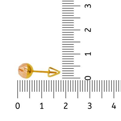 Top Altın Çocuk Küpe - 2