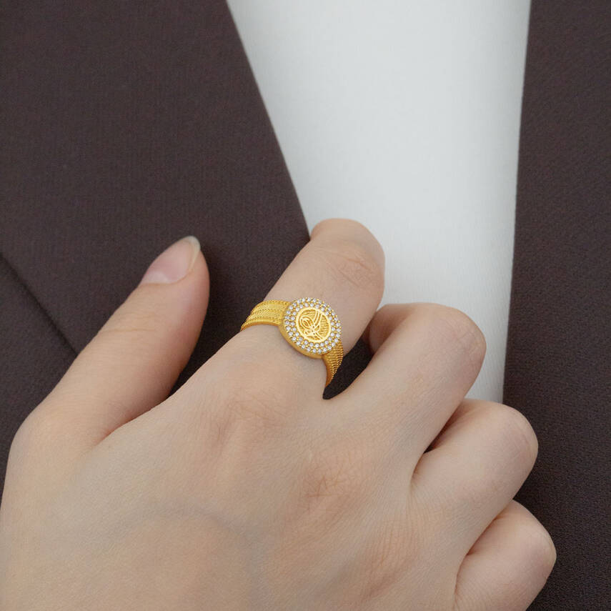 Tuğralı Hasır Yüzük - 1