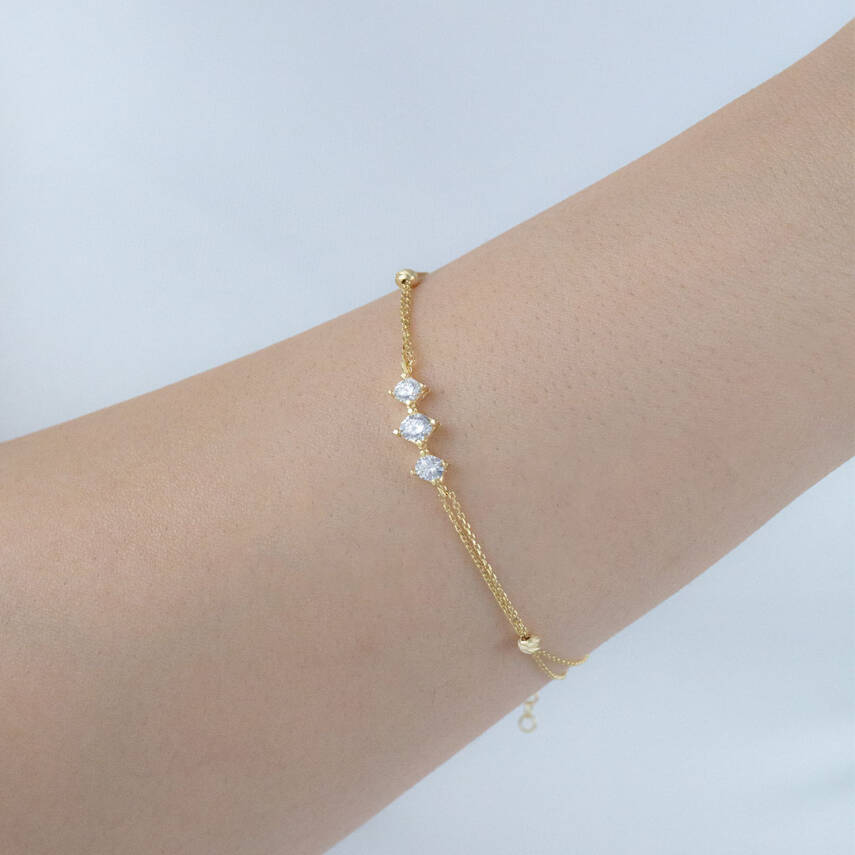 Üç Taşlı Bileklik - 1