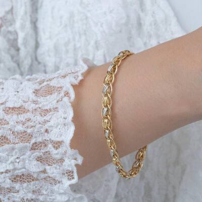 Üç Zincirli Renkli Bileklik - 