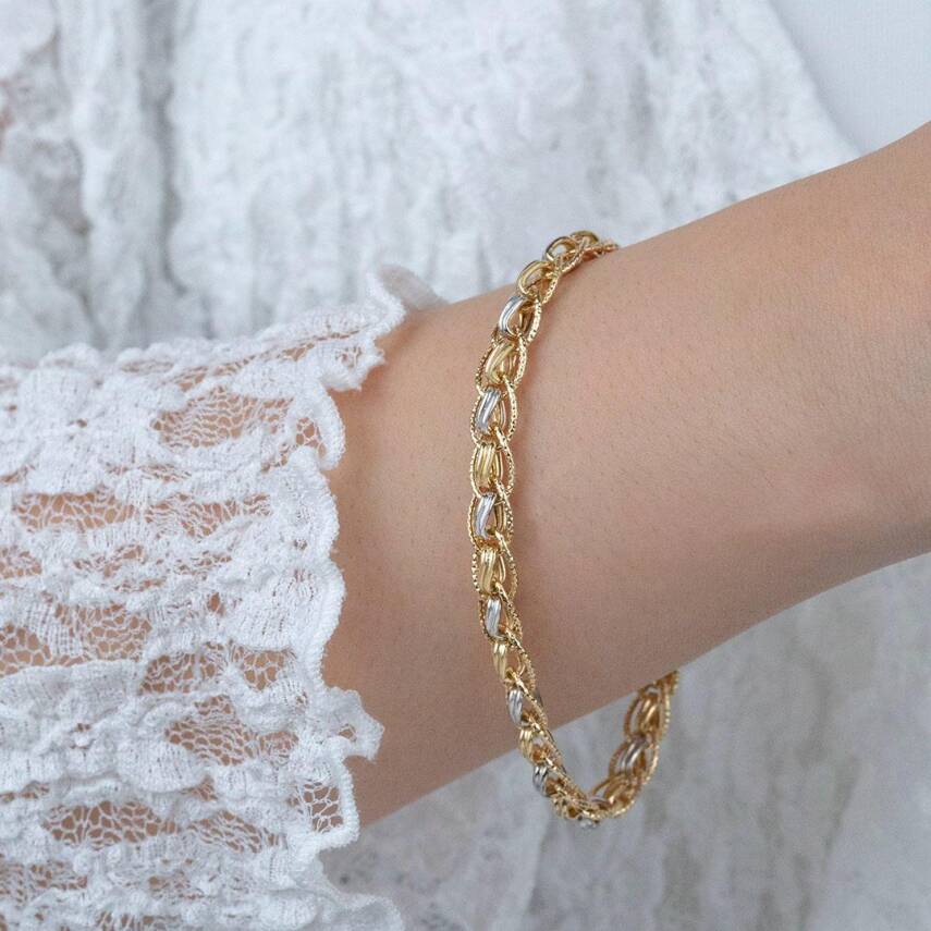 Üç Zincirli Renkli Bileklik - 1