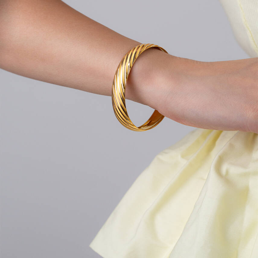 Yatay Çizgili Bilezik ( İnce Boy ) - 1