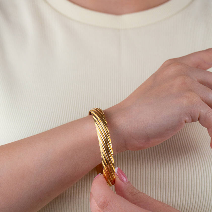 Yatay Çizgili Bilezik ( İnce Boy ) - 2