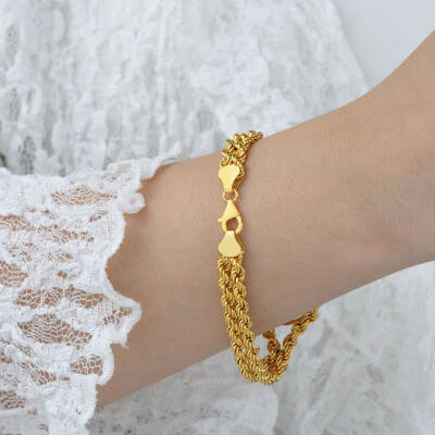 Yeşil Taşlı Çeyrek Boy Bileklik - 2