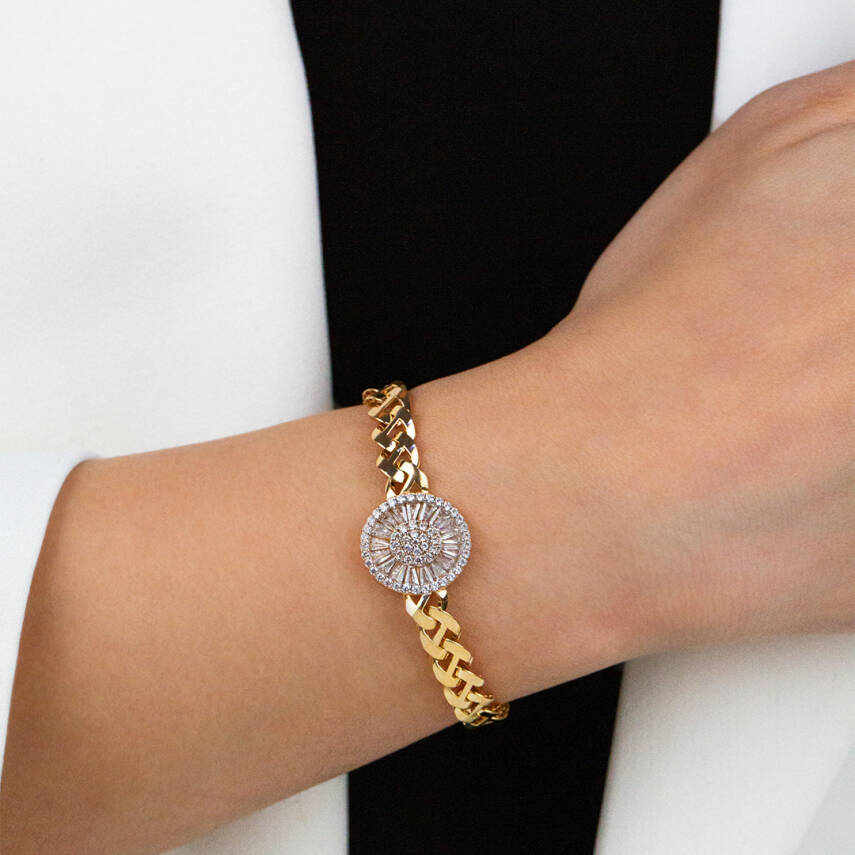 Yuvarlak Taşlı Kolye Set - 3